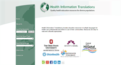 Desktop Screenshot of healthinfotranslations.org