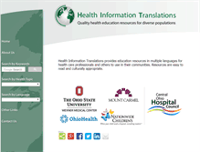 Tablet Screenshot of healthinfotranslations.org